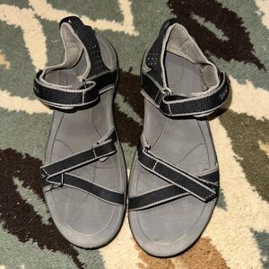 Teva Black and Gray Women's Strapy Sandals